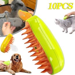 Diapers Steamy Cat Brush Electric Spray Cat Hair Brush 3 in1 Dog Steamer Brush for Massage Pet Grooming Removing Tangled and Loose Hair