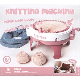 224048 Need Manual Automatic Knitting Machine DIY Wool Crochet Scarf Sweater Adult Children Hats Socks Artifact Knitting Tools 240222