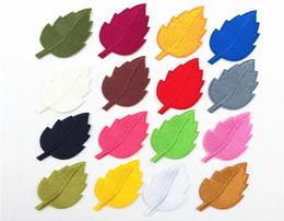 160pcs cheap Leaf Embroidery Patch Heat Transfers Iron Sew On Patches Clothes Applique8984979
