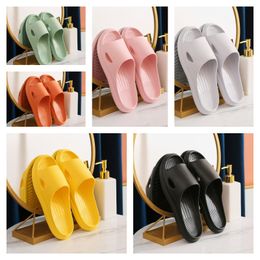 2018summer Women Mens Slippers Indoor Bath Thick Platform Non-slip Home Flip Flops Letter Print Beach Sandals Ladies Shoes