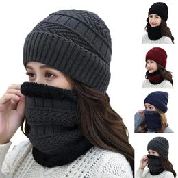 Ball Caps Women Autumn And Winter Knit Hat With Wool Warm Bib Women's Woollen