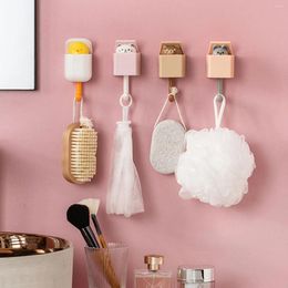 Hooks Creative Self Adhesive Wall Cute Animal Shape Organizer Hook Hangers Key Umbrella Towel Cap Coat Rack Decoration