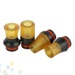 PEI Drip Tip 510 Wide Bore MouthPiece Black POM PEI Plastic Raw Material Fit 510 Smoking Accessories ZZ