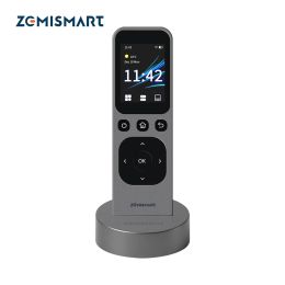 Control Zemismart Tuya WiFi IR Central Remote Control with HD Touch Screen Wireless Charging Base Infrared Control Smart Devices