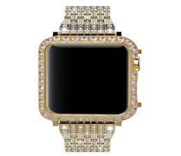 For Apple Watch Series 4 Luxury Watch Band With Case Strap Crystal Diamond Watch Cover5475712