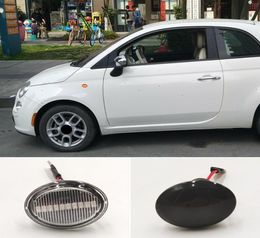 2PCS LED side marker light turn signal lamp clear For FIAT 4S 63 3P NUOVA 500 ABARTH Ford KA DESDE Lancia YPSILON Maserati6792085