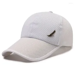 Ball Caps Men's Summer Mesh Baseball Cap Women Cool Outdoor Snapback Hat Unisex Sun Adjustable Sports Breathable Hiking Hats