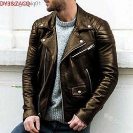 Men's Jackets Leather Jacket Men Leather Jackets Slim Fit Motorcycle Jacket Man Biker Coat Autumn Py38 Leather Jacket Designer Jacket for Man 983