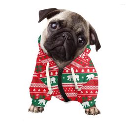 Dog Apparel Christmas Design Protect Skin Winter Sweater Merry Pattern Hoodie Low Price Pet Clothes Custom