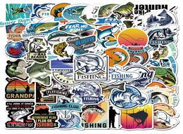 50PCS Fishing Stickers Sports Graffiti Stickers for DIY Laptop Skateboard Motorcycle Decals3873117