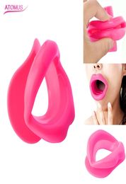 3 color Silicone Rubber Face Slimmer Exerciser Lip Trainer Oral Mouth Muscle Tightener Anti Aging Wrinkle Chin Massager Care6269671