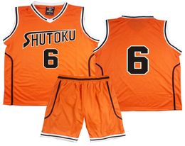 Anime Kuroko no Basuke Basket Cosplay costume Shutoku School Uniforms Midorima Shintaro Men Jersey Sportswear Tshirt Shorts Set8571260