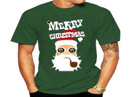 Men039s TShirts Men T Shirt Crazy Santa Love His Pipe Women Tshirt5928246