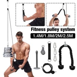 Equipment Fitness Pulley Cable Machine Attachment System Arm Biceps TricepsHand Strength Trainning Home Gym Workout Equipment