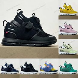 Kids running Shoes infant Toddler Sneakers runner cloud youth boys girls Federer trainers Infants kid Designer Shoe Baby Sports Black pink Blue Swiss Engineering