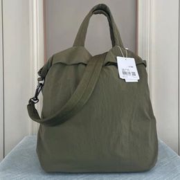 lu yoga handbag yoga bags female wet waterproof medium luggage bag short travel 19L quality with brand logo284r