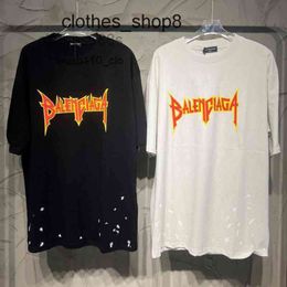 Men's Shirts designer balenciga t shirt Sweaters Quality Men Style Worn-out Broken Hole Limited Edition Rock Band Se I4CH MQOH