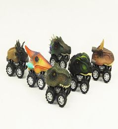 Cartoon Car Model Toys Dinosaur Car with Pullback High Simulation for Halloween Party Kid039 Birthday039 Gifts Collecti2389392