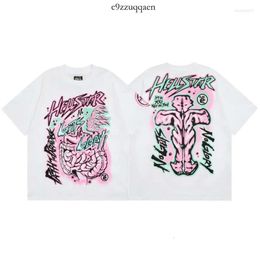 Men's T Shirts White Hellstar Records Mens Men Women Printed Designer Shirt Casual Top Tees T-Shirt 525