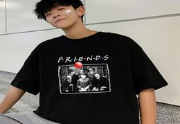 Funny Horror Friends Pennywise Michael Myers Jason Voorhees Halloween T Shirt Men Fashion Funny TV Tops Harajuku Men039s tshir3460768