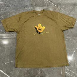 Green 2024ss T Shirt Men Women High Quality Washed Graffiti Top Tees T-Shirt