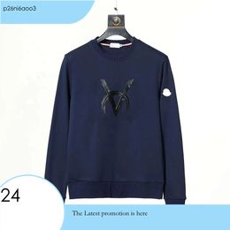 Monclair Mens Fashion Pullover High Quality Men Women Letter Print Complete Tags Embroidered Printing Wholesale 835