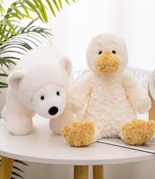 2650cm Stuffed Soft Cute Curly Duck Polar Bear Plush Toys Lovely Dolls Comfortable Animal Pillow for Baby Infant Decor Gifts 229687751
