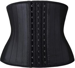 Short Torso Corset Waist Trainer Latex Body Shapewear Women Tummy Shaper Belly Sheath Sllimming Belt Modeling Strap Weight Loss 240220