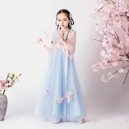 Stage Wear Girls' Ancient Style Hanfu Chinese Super Fairy Skirt Children's Girl Costume Dress Spring