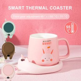 Tools Coffee Mug Heating Pad Cup Warmer Constant Temperature Coaster USB Electric Mug Mat Set Milk Tea Water Heater Home Office Gift