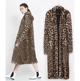 Lanshifei Young Girl Faux Fur Coat Long Coat Pelliccia Woman Short Fur Jacket Women Europe XLong Leopard Faux Jacket9312148