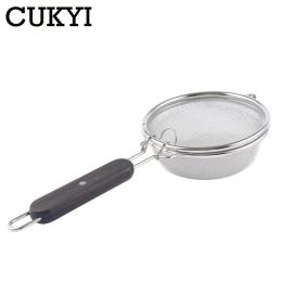 Tools CUKYI manual Coffee Roaster machine stainless steel made hand use coffee bean baker wooden handle