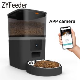 Supplies 4L Large Capacity Smart Pet Feeder With Camera Cat Automatic Food Dispenser Timing Quantitative APP Remote Feeder Accessories