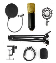 Condenser Microphone Kit Studio Boom Suspension For Computer o Voice Recording Studio Mic with Microphone Adjustable Stand17570611