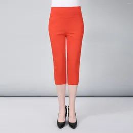 Women's Pants Korean Elegant Slim Pencil Trousers Formal Spring Office Legging Pantalones Cropped