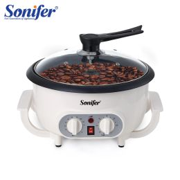 Tools Electric Coffee Bean Roaster Coffee Baked Peanut Beans Baking Stove Popcorn Make Dryer Roasting Machine Grain Drying Sonifer