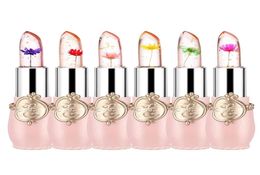 Flower Jelly Lipstick Long Lasting Nutritious Lip Gloss Balm Lips Moisturiser Magic Temperature Colour Change Whole Make Up2476227