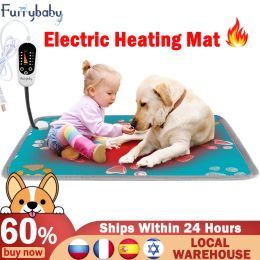 Mats Adjustable Heating Pad For Dog Cat Puppy Winter Bed Poweroff Protection Pet Electric Warm Mat Waterproof Warm Pet Accessories