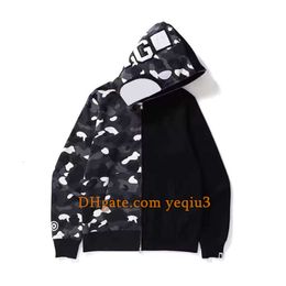 Mens hoodies Camouflage hoodie zip jacket designer hoodie sweater hoodies women sportswear sweatshirt streetwear Asian size Unisex pullover Full zipper design 41