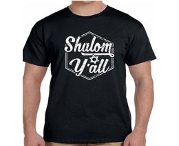 Men039s TShirts 4drop Summer Men Tshirt Shalom Yall Funny Jewish Israel Christmas Gift Mens Casual T Shirt Cotton Cool Tshirt5138757