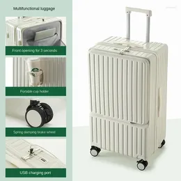 Suitcases 2024 Luggage Multi-Function Large Capacity 30-Inch Trolley Box Smooth Universal Wheel 28-Inch Men's Business Travel Suitcase