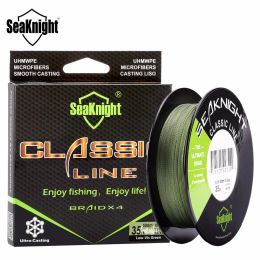 Lines SeaKnight Classic 500M 546YDS Braided Fishing Line 4 Strands 4 Weaves Strong Multifilament PE Lines 6LB 80LB Carp Fishing Line