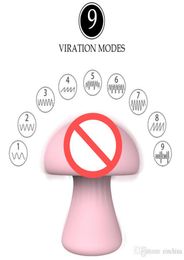 New Mushroom Shape Mini 9 Speeds Vibrating Eggs G Spot Clitoral Stimulation Body Massager Vibrator Adult Sex Toys for Momen9456424