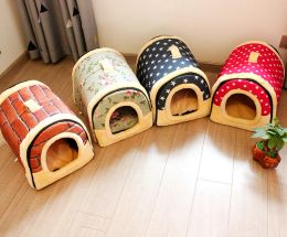 Pens Cool Nest All Season Soft Big Beds for Dogs Cat Rest Lounger House Cushion Pet Kitten Hamster Products Semiclosed