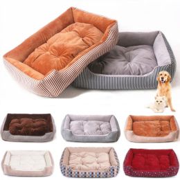 Mats 2020 baby soft large Pet Dog Bed Cat kennel Warm Cosy Dog House Soft Fleece Nest Dog Baskets Mat Autumn Winter Waterproof Kennel