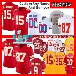 Cheap patrick mahomes football jersey juju smithschuster isiah pacheco travis kelce city nick bolton chris jones marquez kadarius toney Customised jersey 4xl