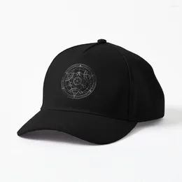 Ball Caps Human Transmutation Circle - Chalk Cap Designed And Sold By?R-evolution GFX