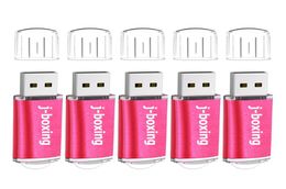 Pink 5PCSLOT Rectangle USB Flash Drives Flash Pen Drive High Speed Memory Stick Storage 1G 2G 4G 8G 16G 32G 64G for PC Laptop Thu4346714