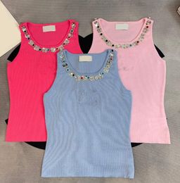 24 Women's Knitted Colourful Diamond T-shirt Tank Top Perfect for Both Inner and Outer Wear 228