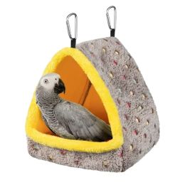 Nests Warm Bird's Nest Parrot House Winter Comfortable Bed Cage with Cushion Hanging Hammock Shed Hidden Cover Suitable for Parakeet